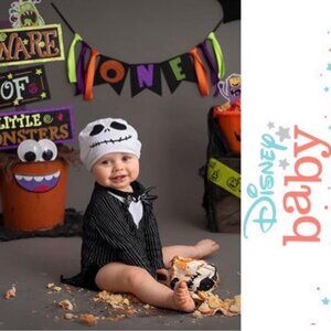 Disney Baby X Disney Store | Long Sleeve Jack Skellington Bodysuit | Size 18-24M